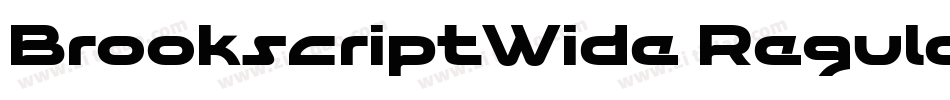 BrookscriptWide Regular字体转换